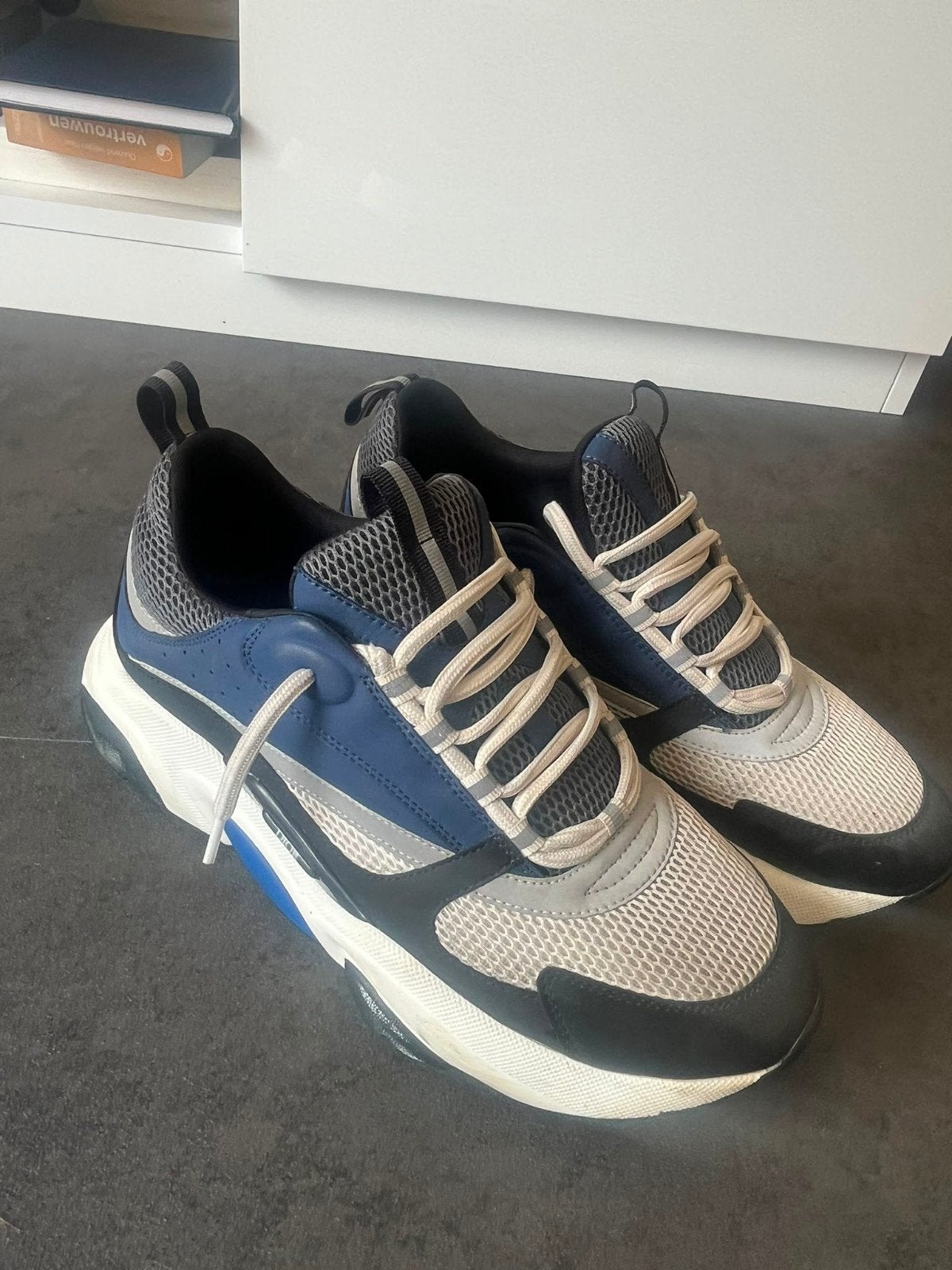 dior b22 sneakers - blauw, wit, zwart, Christian Dior, Zwart, Ophalen of Verzenden, Zo goed als nieuw