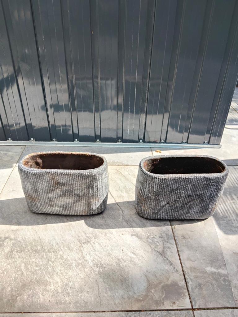 Bloempotten  te koop, Ophalen, Kunststof, Minder dan 30 cm, Rond