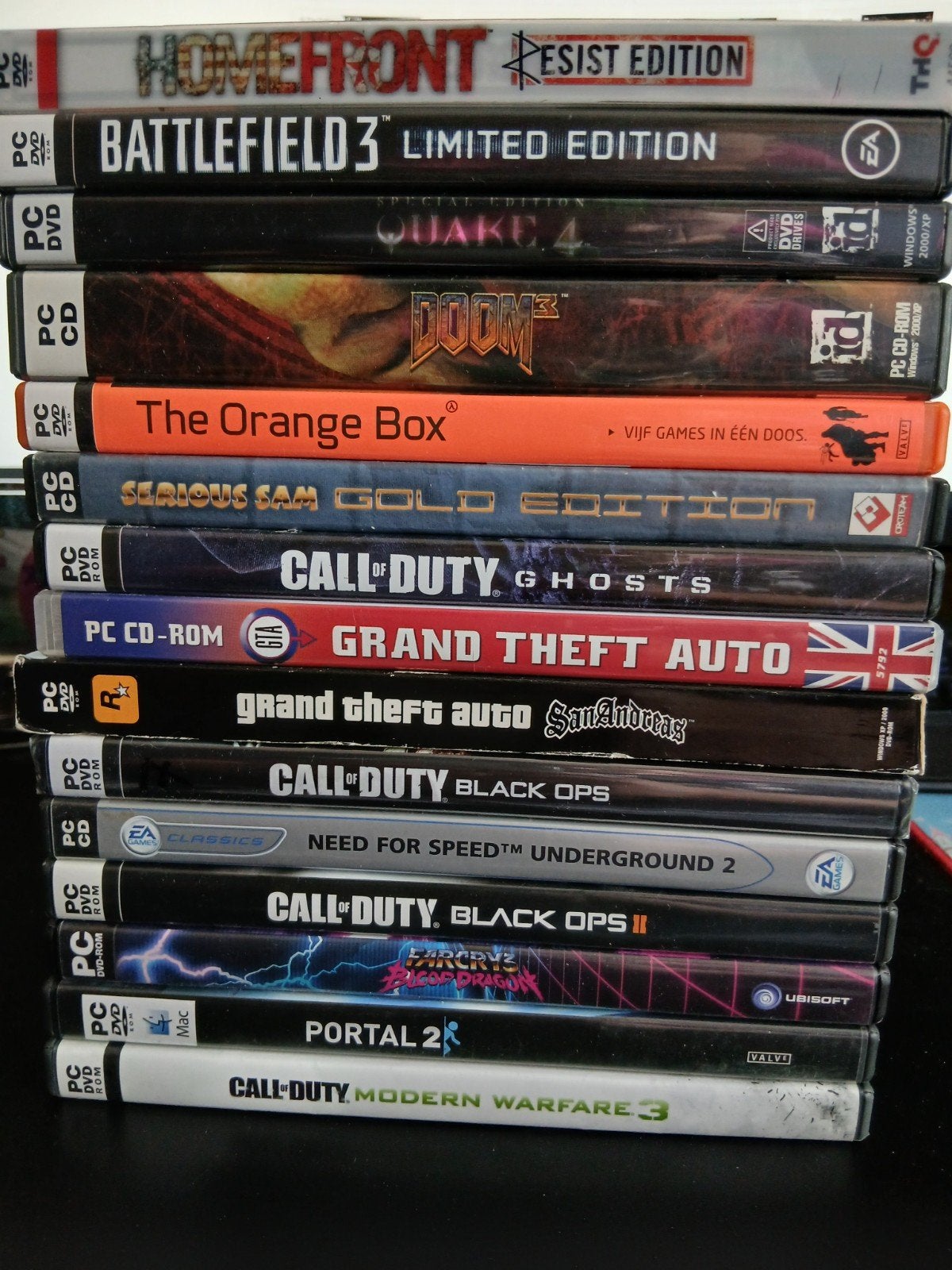 Grote collectie PC games: Call of Duty, GTA, Battlefield, Spelcomputers en Games, Games | Pc, Online, Gebruikt, Shooter, 1 speler
