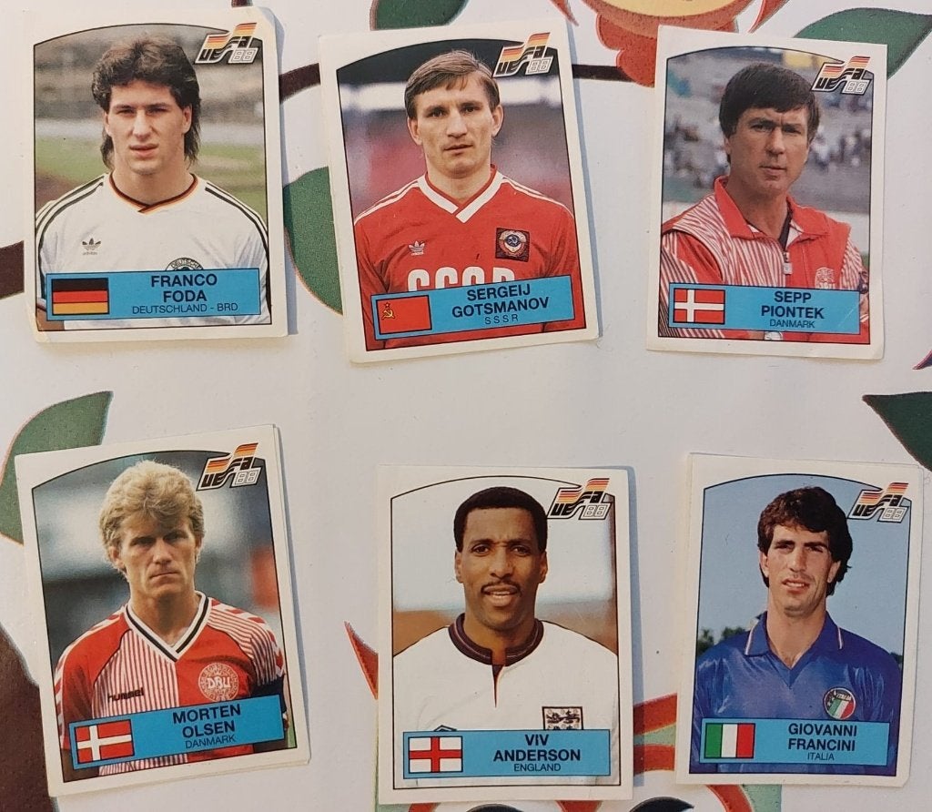 Panini voetbal plaatjes EK 1988, Ophalen of Verzenden, Zo goed als nieuw, Overige binnenlandse clubs, Poster, Plaatje of Sticker