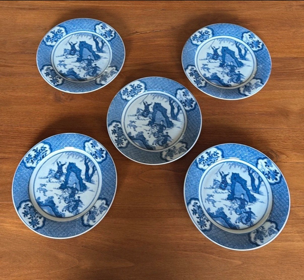 5 Mosa Maastricht Chinoiserie wandborden, Antiek en Kunst, Ophalen of Verzenden