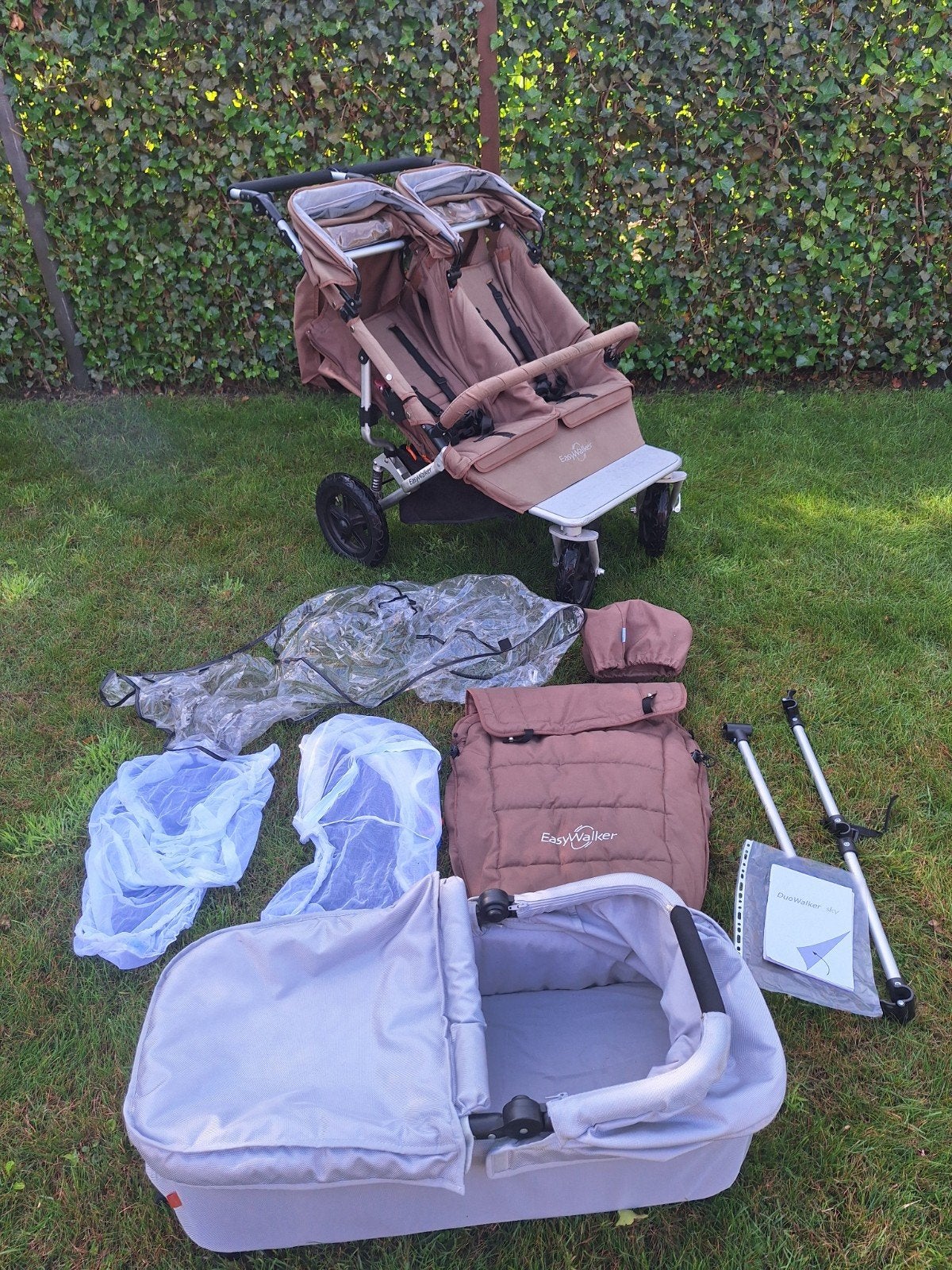 Easywalker duo kinderwagen buggy, Gebruikt, Combiwagen, Verstelbare duwstang, Ophalen