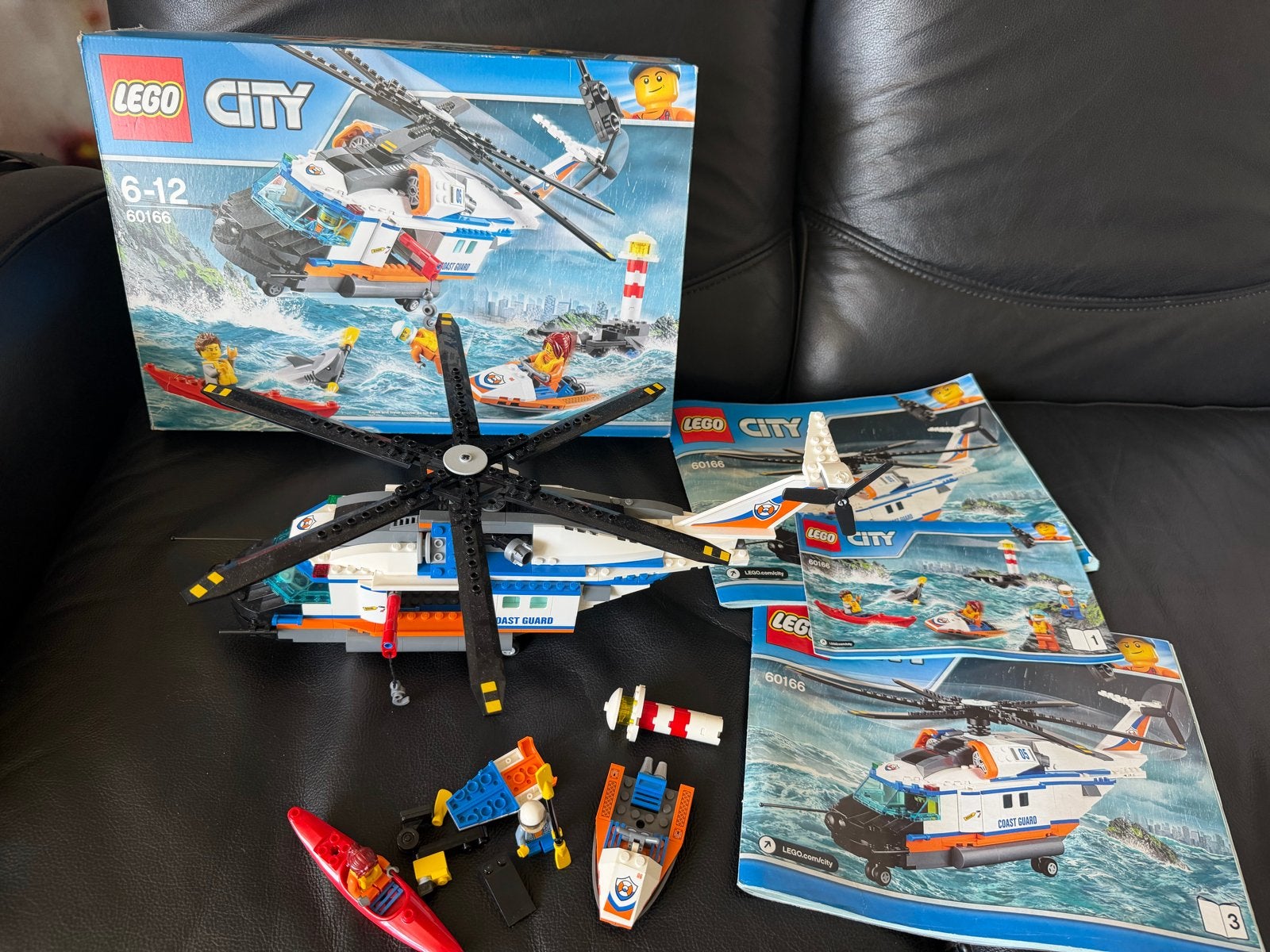 LEGO City 60166 Zware Reddingshelikopter (onderdelen ontbrek, City, Lego, Ophalen of Verzenden, Zo goed als nieuw