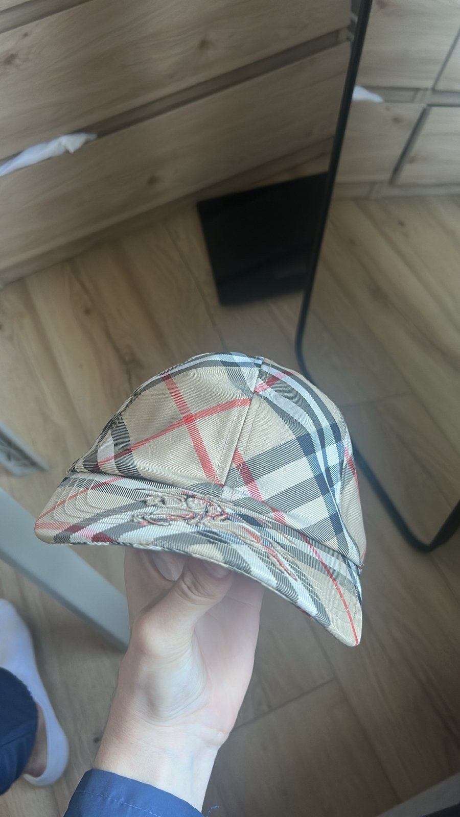 Burberry Pet met Nova Check Patroon, Ophalen of Verzenden, Zo goed als nieuw, Pet