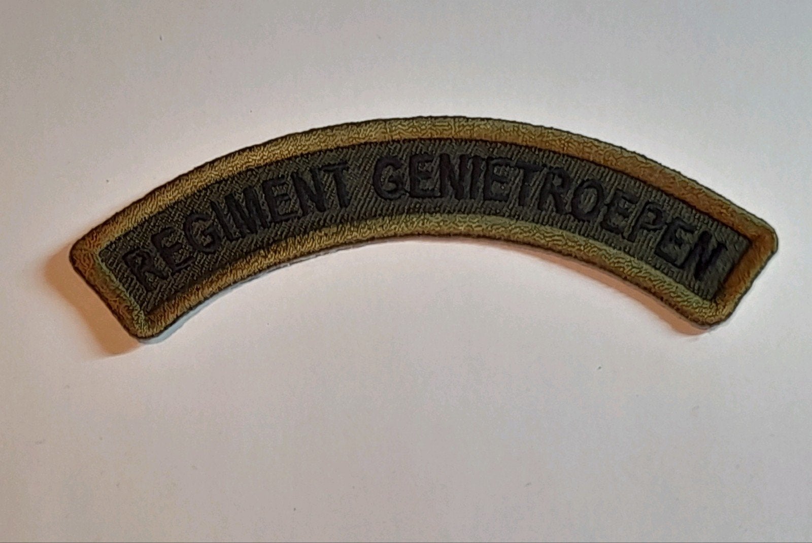 naambandje REGIMENT GENIETROEPEN, Verzenden, Landmacht, Nederland, Embleem of Badge