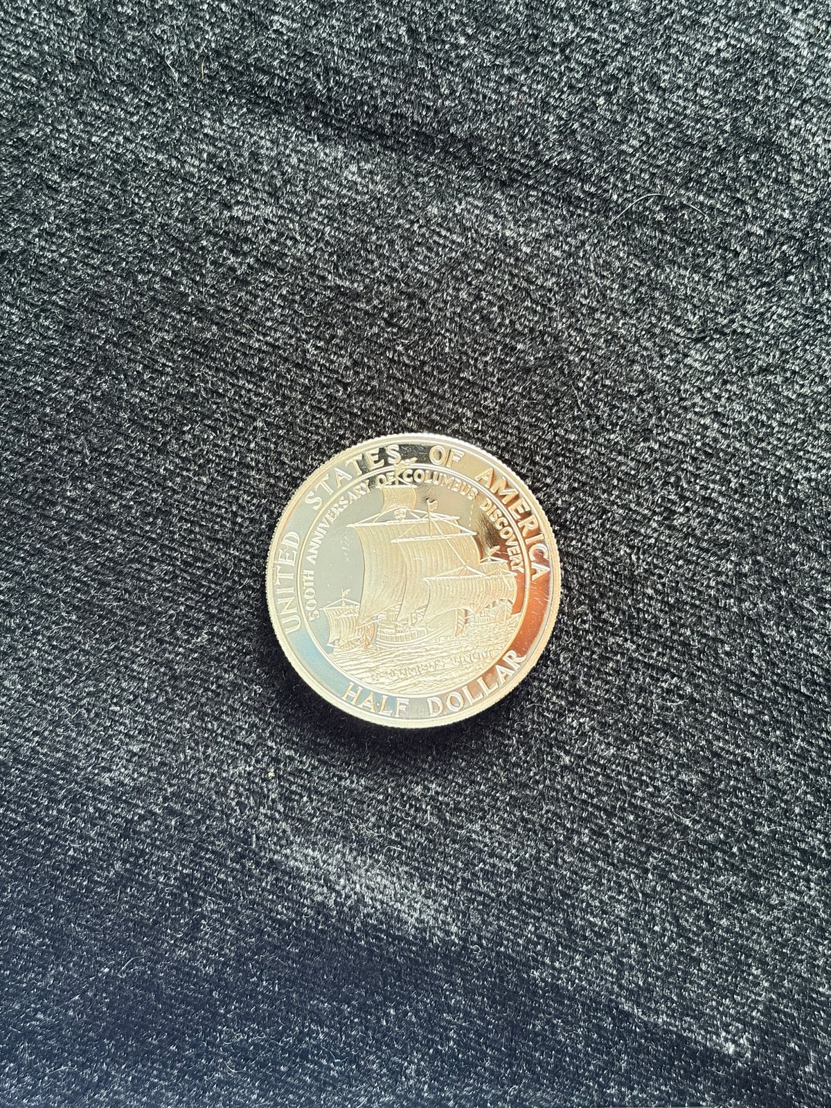 USA 1992 Columbus Discovery PROOF clad half dollar, Ophalen, Noord-Amerika