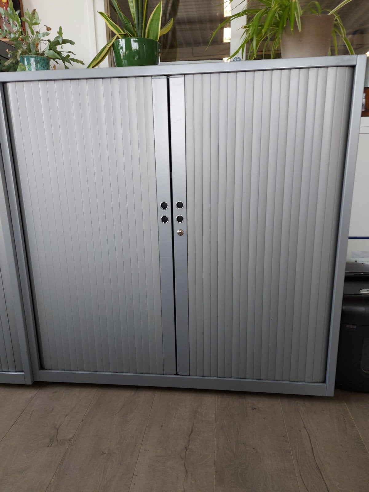 Gispen roldeurkast 120x120x47 cm, Ophalen, Gebruikt, 100 tot 150 cm, 100 tot 150 cm