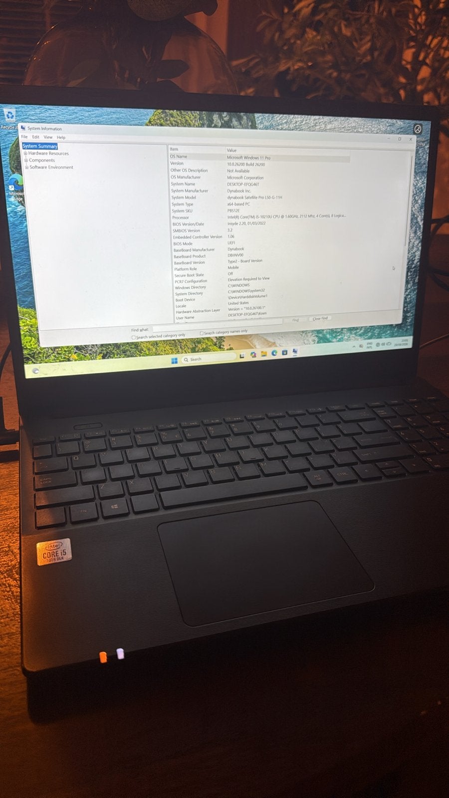 Toshiba Dynabook Satellite Pro L50-G-11H i5-10210U 8GB RAM, Computers en Software, Windows Laptops, Gebruikt, 2 tot 3 Ghz, 8 GB