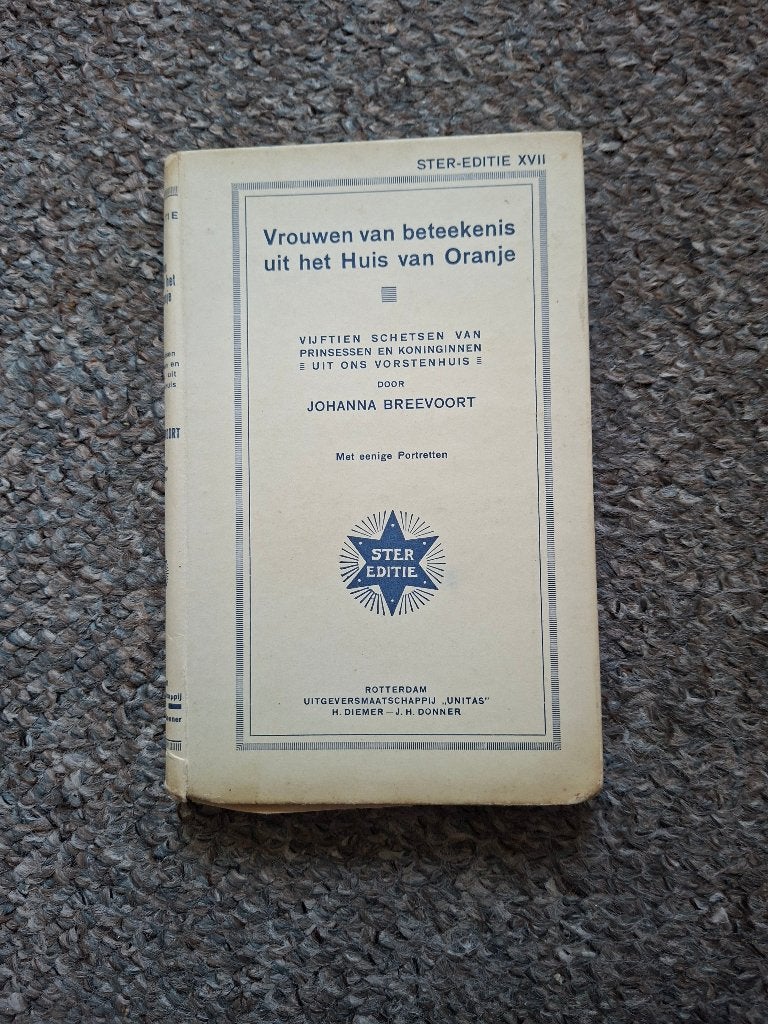 Vrouwen van beteekenis uit het Huis van Oranje/1923, Boeken, Verzenden, Gelezen, Johanna Breevoort
