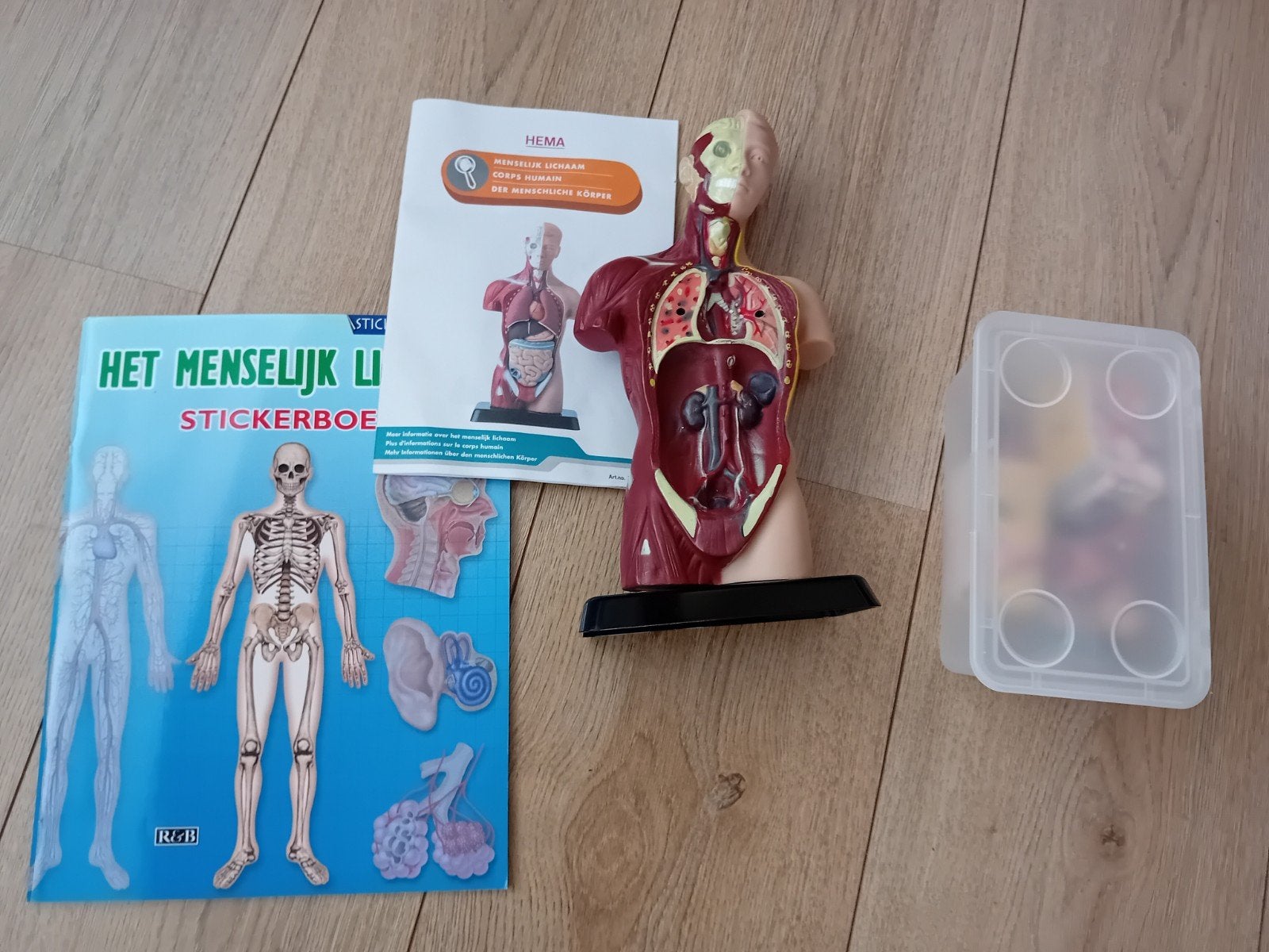 Menselijk lichaam met boek ( hema), Ophalen