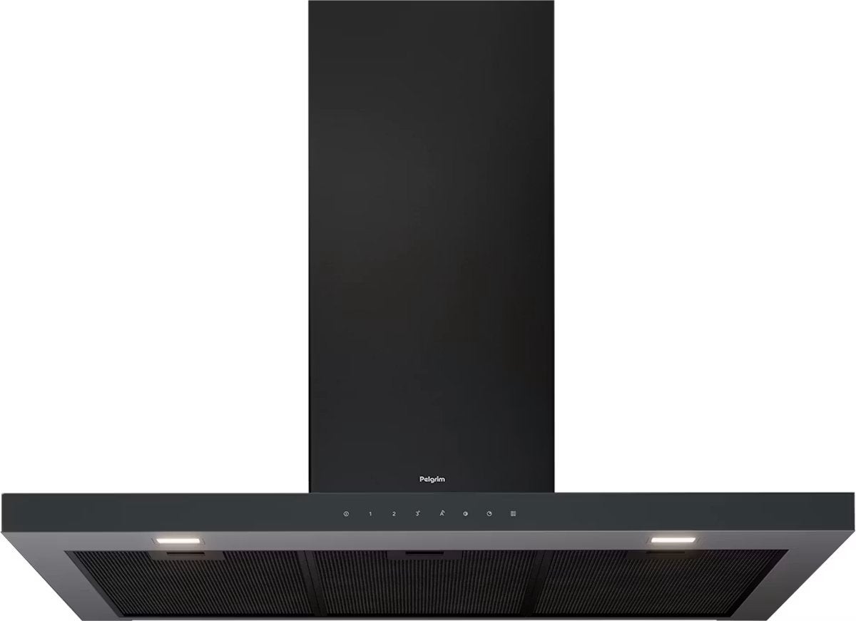 Gloednieuwe afzuigkap | Pelgrim | Zwart | BEGA970, Ophalen, Nieuw, 200 tot 400 m³ per uur