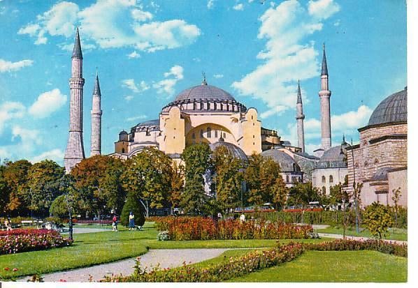Ansichtkaart	Istanbul (Turkije)	Aya Sofya Museum, Verzenden, 1980 tot heden, Gelopen, Overig Europa