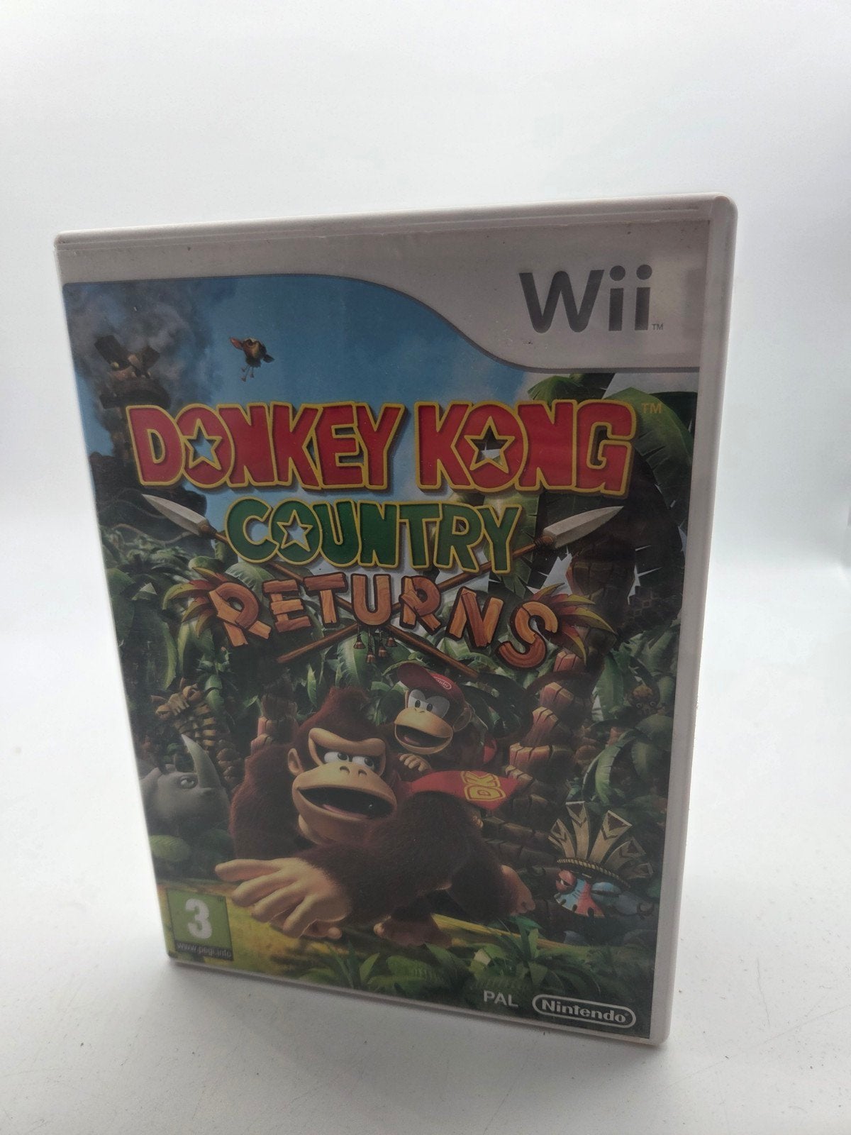 Donkey Kong Country Returns Wii - Avontuurlijk Platformspel, Nintendo, Gebruikt, 2 spelers, Eén computer
