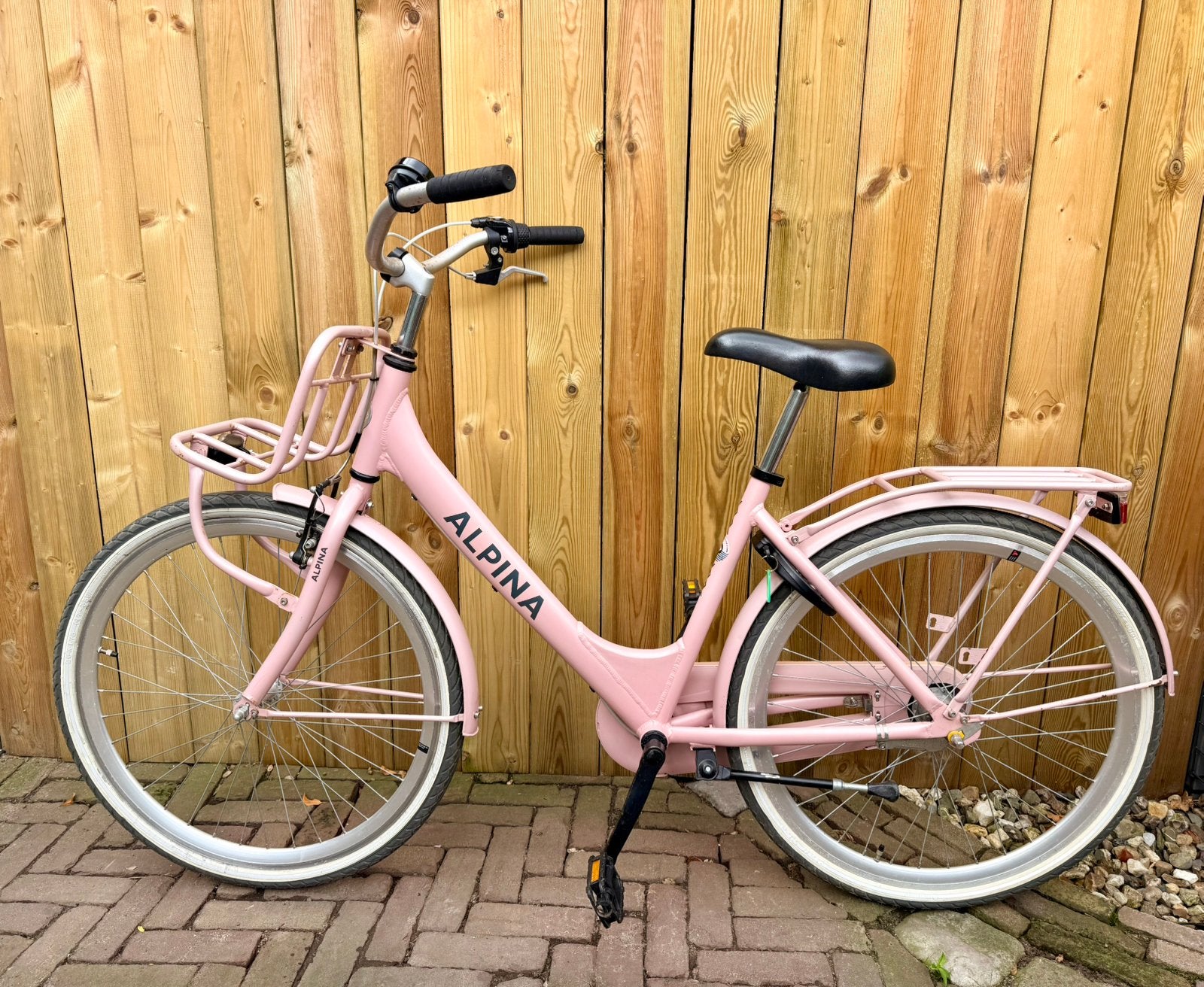 Alpine Clubb 26inch fiets met drager voorop, Ophalen, Zo goed als nieuw, 26 inch of meer, Handrem