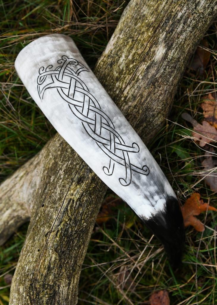 larp, drinkhoorn, beker, drinkhoorns, hoorn, drinking horn, Ophalen of Verzenden, Nieuw, Overige typen