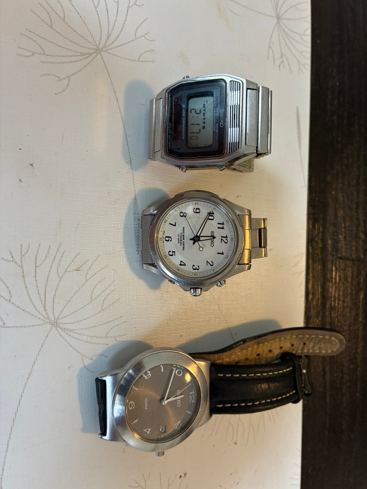 Seiko vintage 3 horloges x€110, Ophalen of Verzenden, Staal, Seiko, 1960 of later