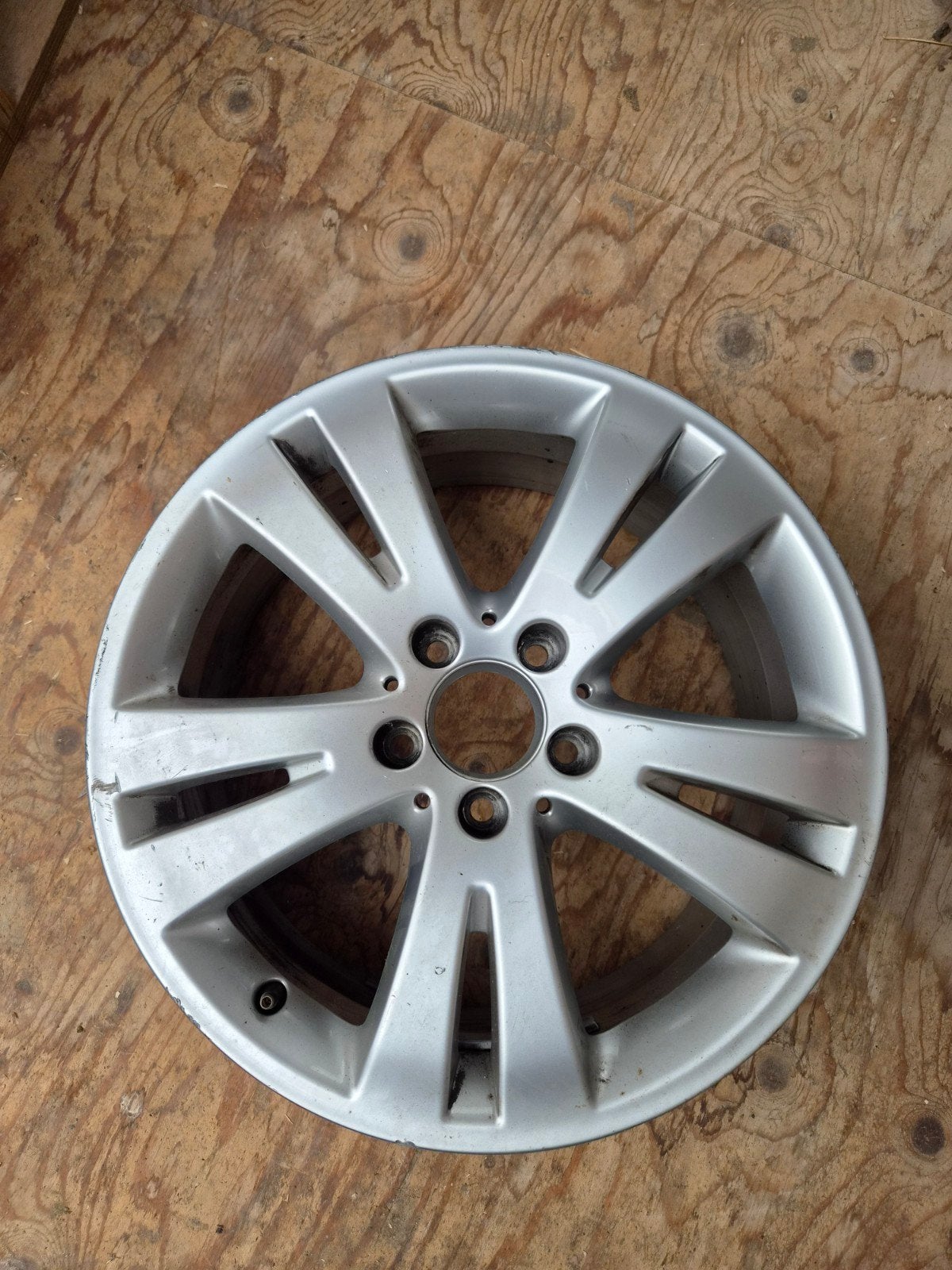 Lichtmetalen velg 17 inch Mercedes C-klasse (2010), Ophalen, Gebruikt, Velg(en), 17 inch