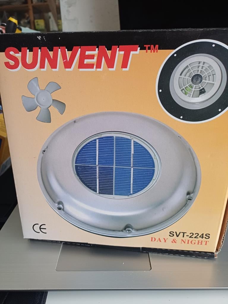 SUNVENT SVT-224S Solar Ventilator, Ophalen of Verzenden, Nieuw