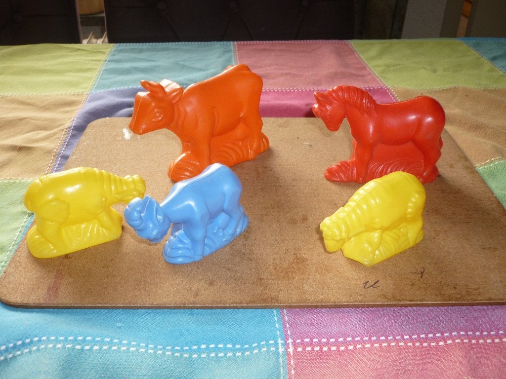 Vintage uit de jaren 1960 plastieke dieren Hong Kong Holland, Verzamelen, Speelgoed, Ophalen of Verzenden, Zo goed als nieuw