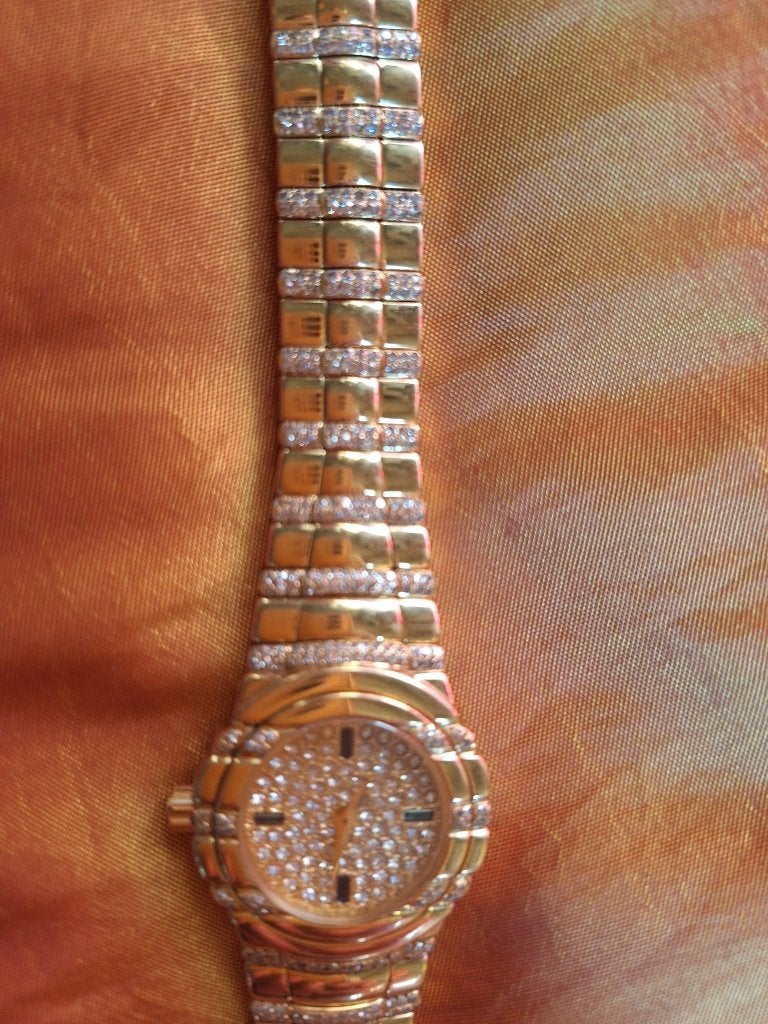 Gouden dameshorloge  piaget tanagra full diamonds, Polshorloge, Zo goed als nieuw, Goud, Goud