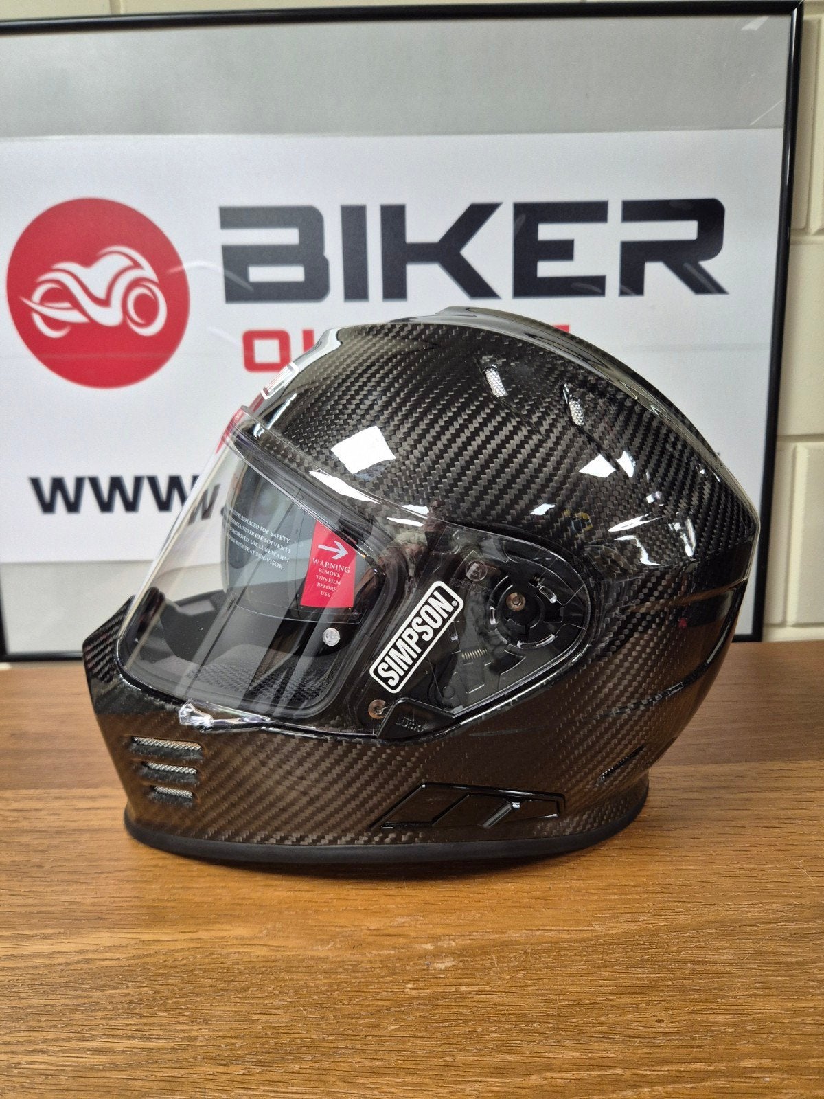 simpson venom carbon maat S, nieuwe helm, Motoren, Ophalen of Verzenden, Integraalhelm, S, Dames
