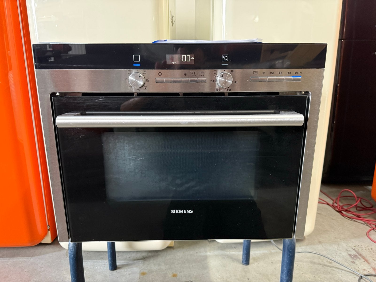 Siemens Combi-oven HB884E562, 45 tot 50 cm, Bella, Hete lucht, 60 cm of meer