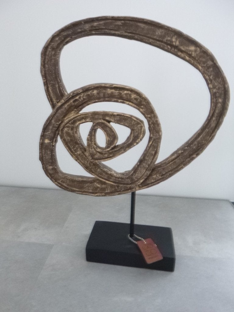 2x Coco Maison Tiber beeld, 41 cm hoog zwart/goud,  nieuw, Ophalen of Verzenden, Nieuw
