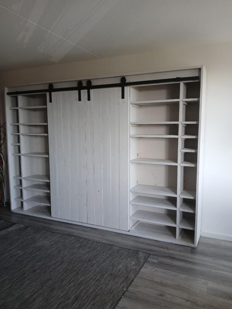 Kasten van steigerhout, Huis en Inrichting, Kasten | Kledingkasten, Nieuw, 50 tot 75 cm, Verzenden, 200 cm of meer