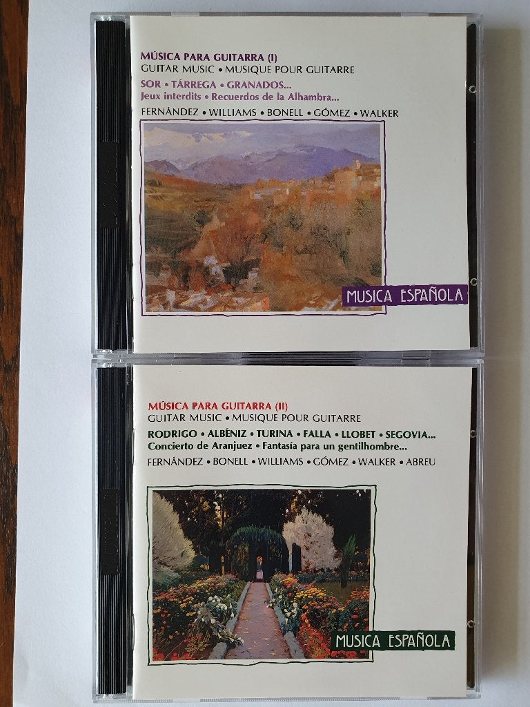 4CD Musica para guitarra - Fernández Bonell Williams gitaar, Cd's en Dvd's, Kamermuziek, Ophalen of Verzenden, Zo goed als nieuw