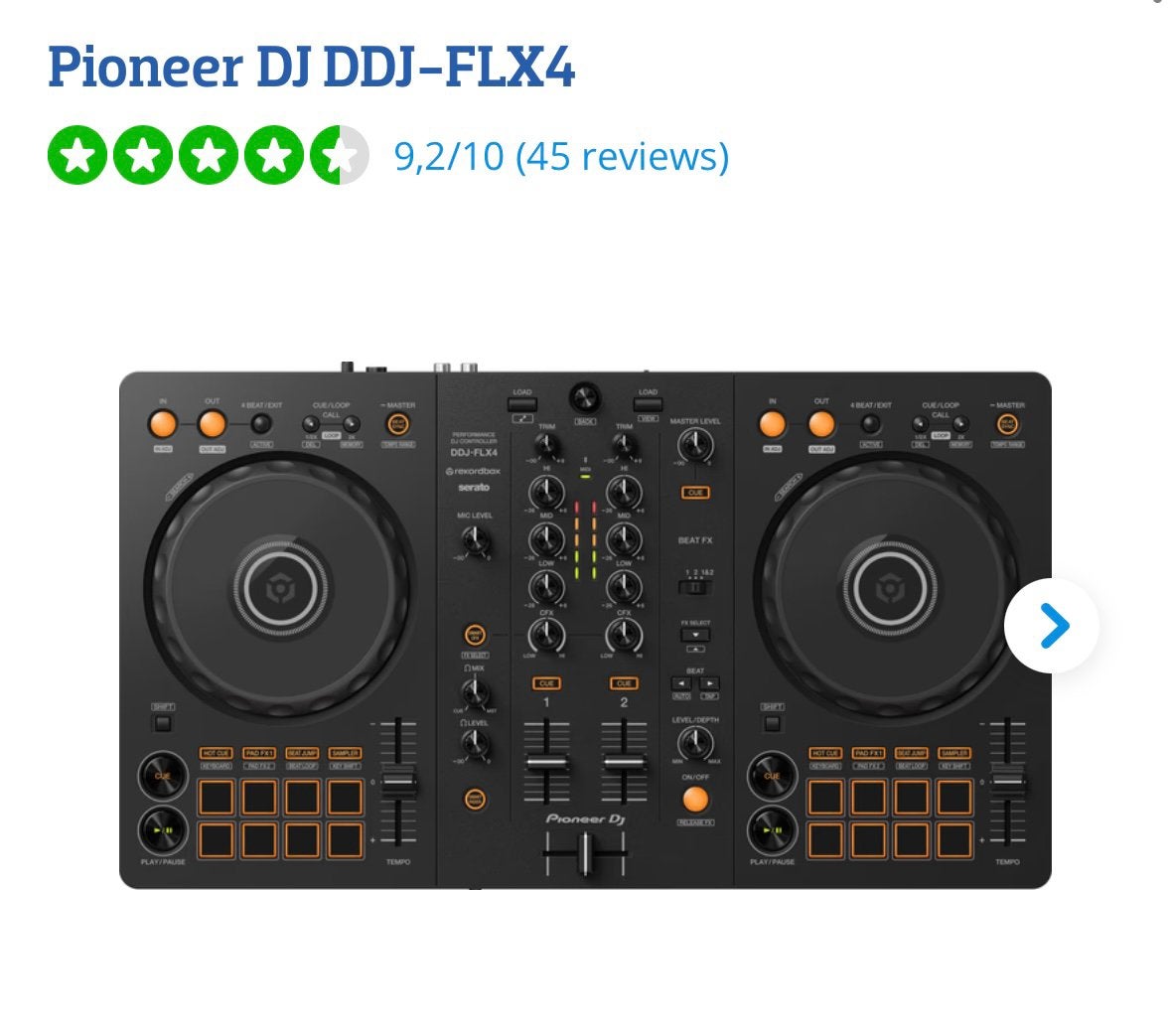 Pioneer dj Flx 4 met koptelefoon., Ophalen, Zo goed als nieuw, Pioneer