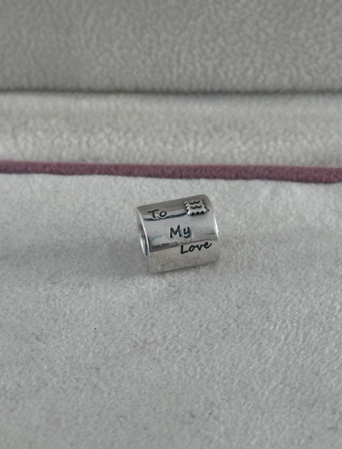 Pandora bedel: to my love, Sieraden, Tassen en Uiterlijk, Bedels, Ophalen of Verzenden, Zo goed als nieuw, Zilver, Pandora