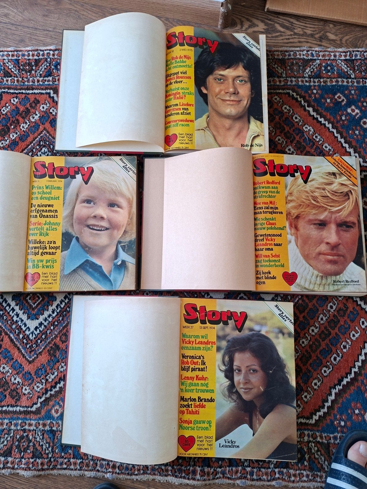 Story tijdschriften jaargangen 1975-1976 gebonden, Boeken, Tijdschriften en Kranten, Ophalen of Verzenden, Gelezen, Gossip of Showbizz