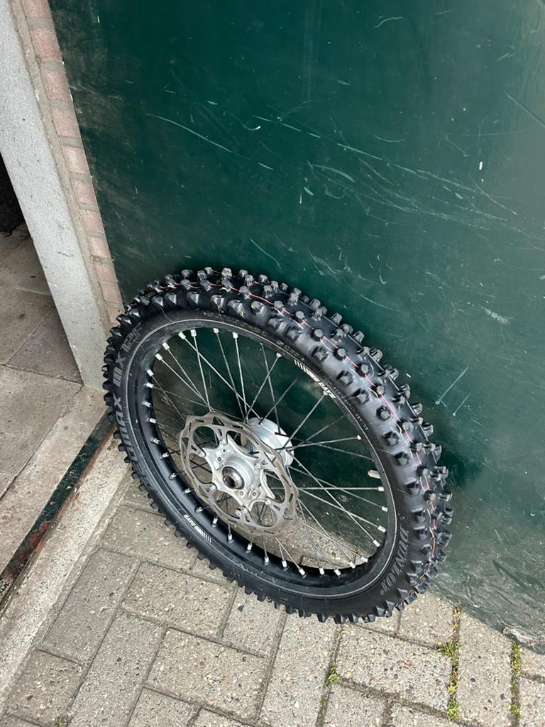 2x dunlop geomax 21” inch voorband, Ophalen of Verzenden, Gebruikt