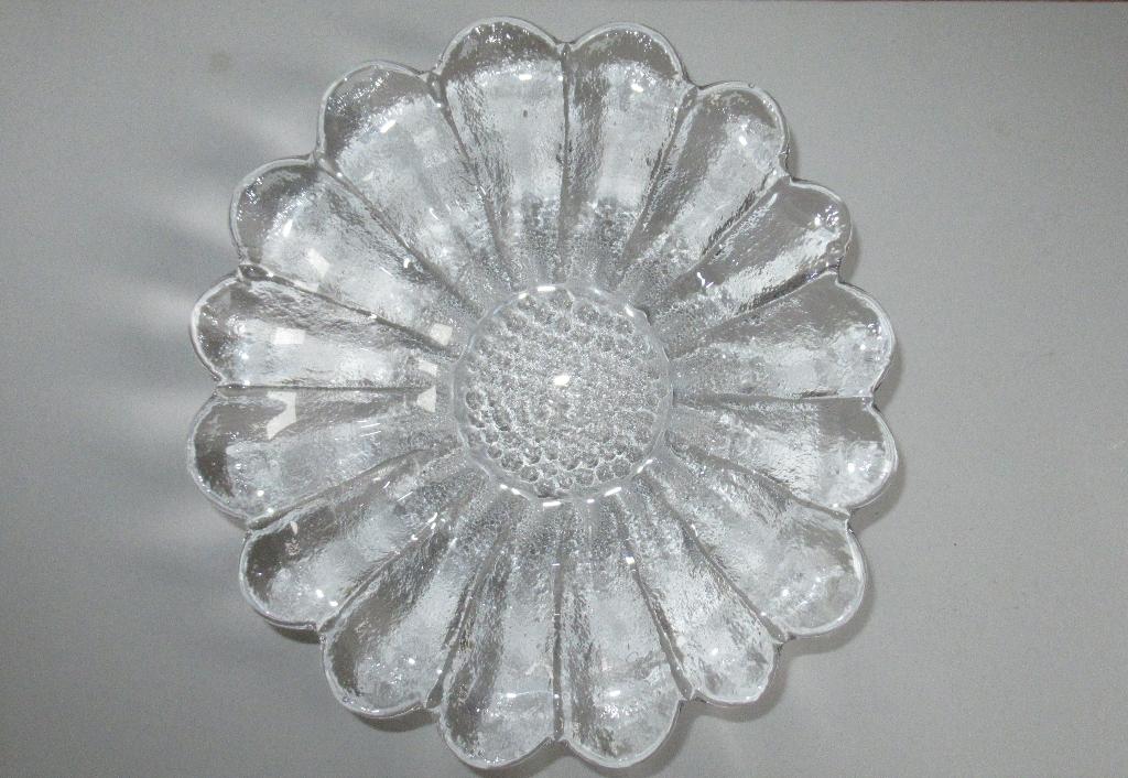 Vintage Dartington Art Glass dessert schaal, England van 70s, Antiek en Kunst, Ophalen of Verzenden