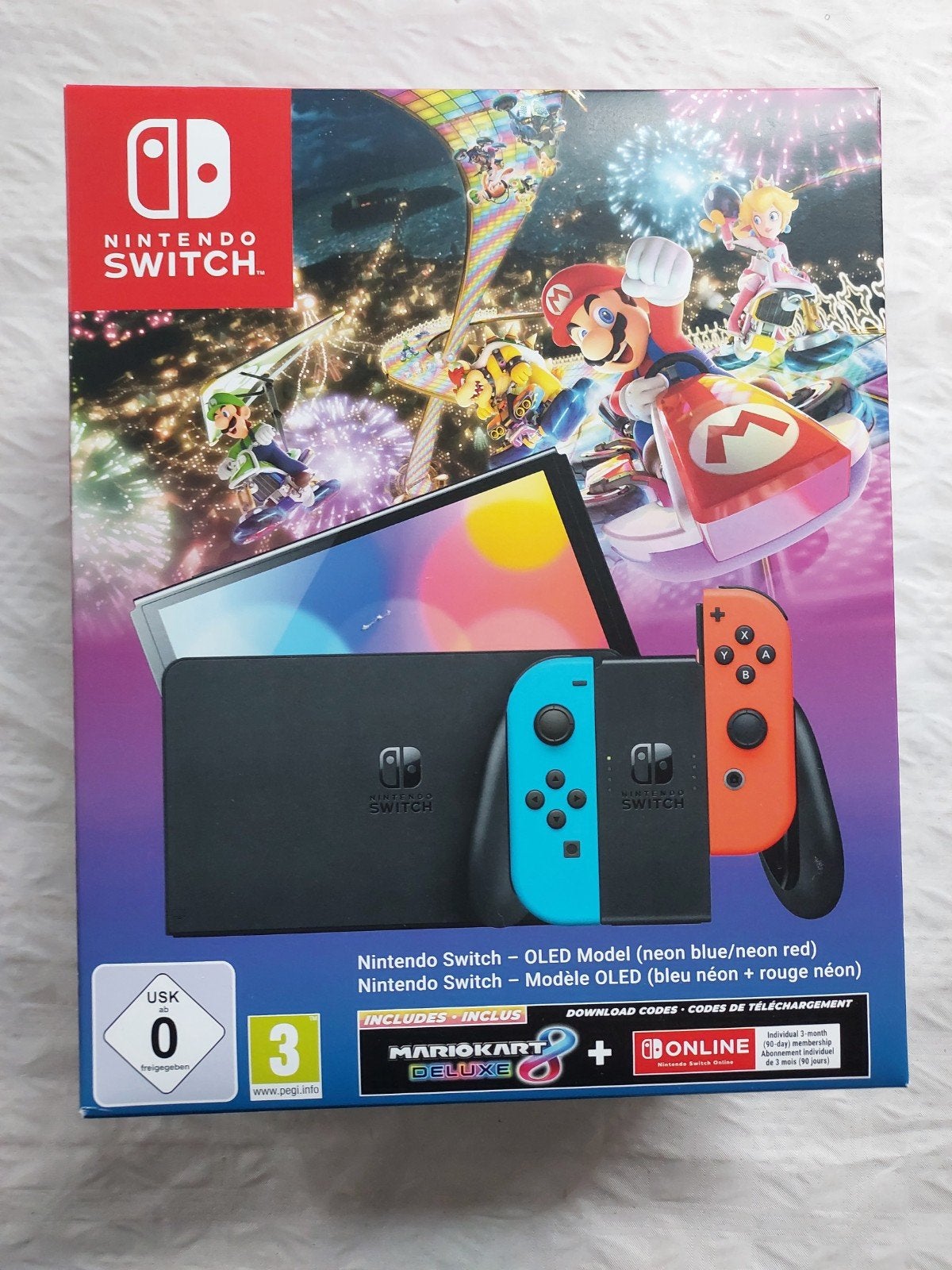 Nintendo switch Oled Mario kart Edition NIEUW, Ophalen of Verzenden, Nieuw, Met 2 controllers, Switch OLED