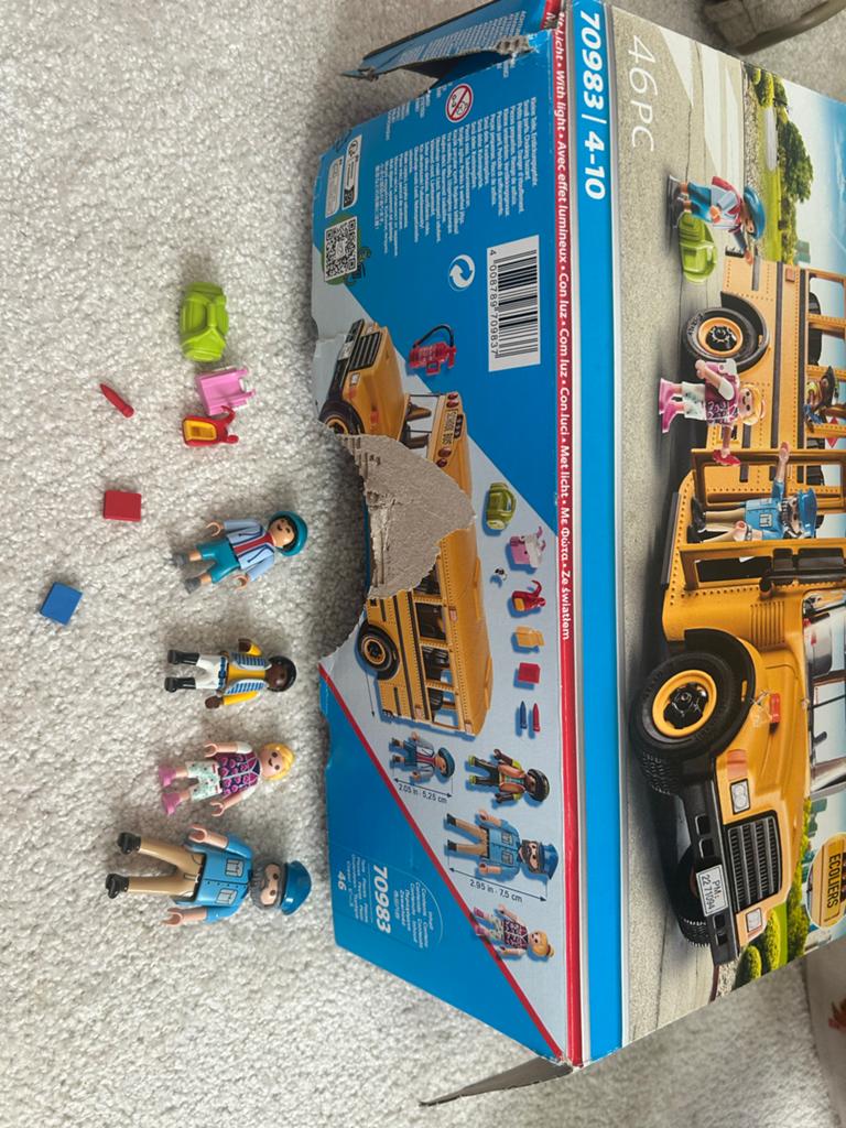 Playmobil Schoolbus met figuren en accessoires, Ophalen of Verzenden, Gebruikt