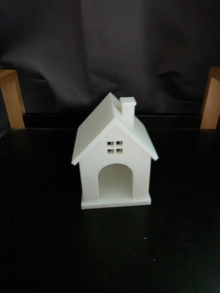 Sfeervol 3D-Geprint Kersthuisje met LED, Ophalen of Verzenden, Nieuw