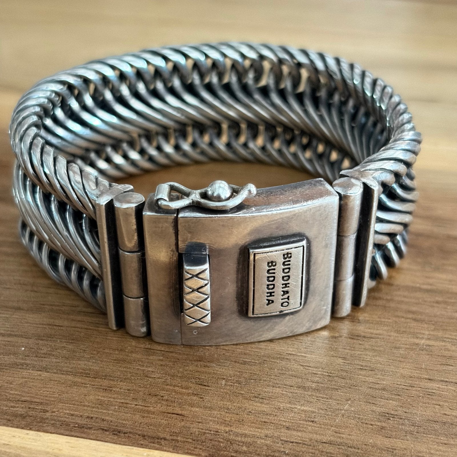 Buddha to Buddha Edwin XL Armband - 21cm, Ophalen of Verzenden, Nieuw, Zilver, Zilver