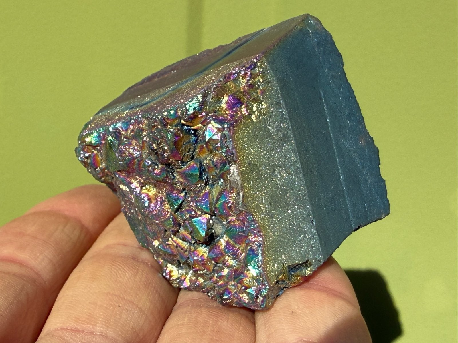 Titanium aura kwarts mineralen, Ophalen of Verzenden, Mineraal