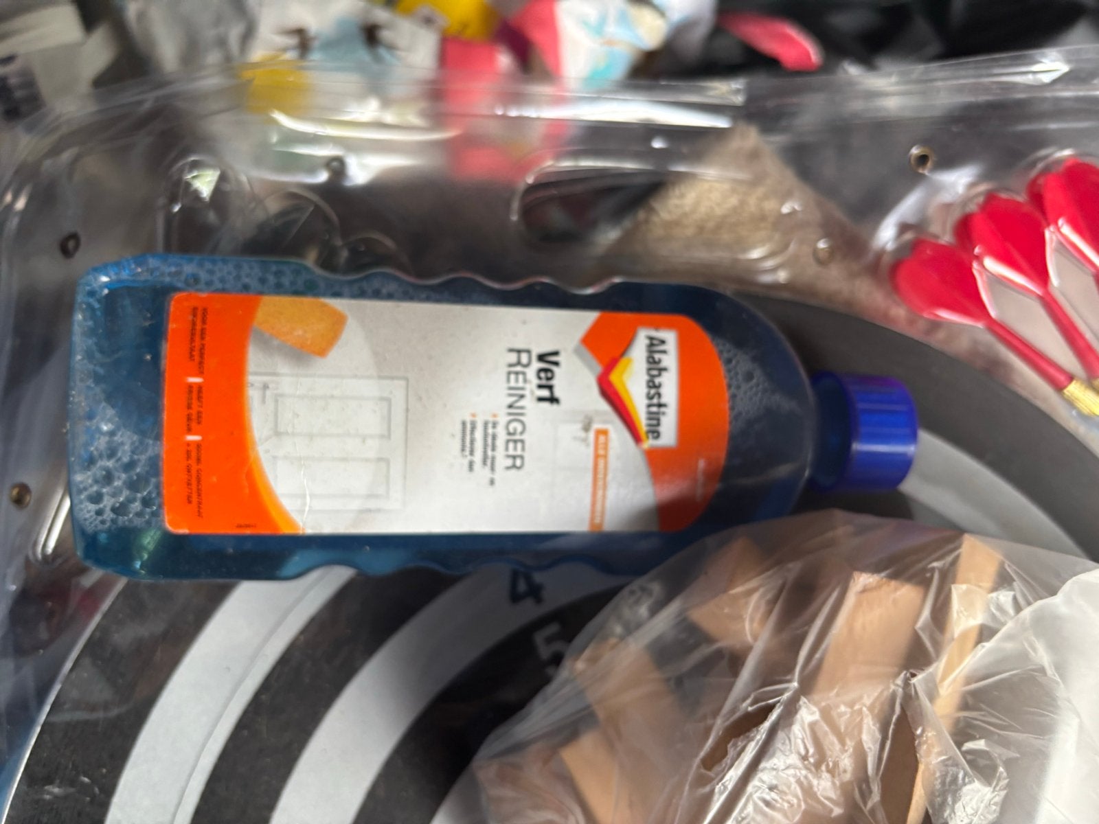 Alabastine Verf Reiniger - Voorbereiding voor schilderen, Doe-het-zelf en Verbouw, Verf, Beits en Lak, Blauw, Ophalen of Verzenden