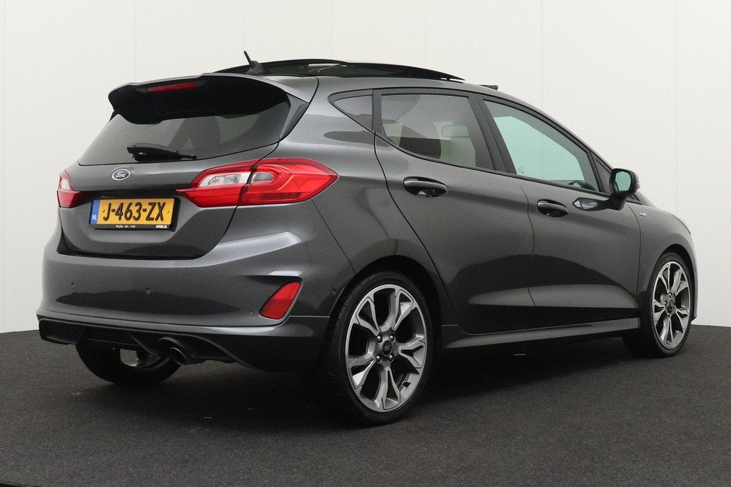 Ford Fiesta 1.0 124 PK Aut. ST-Line X Pano-dak B&O Carplay 1, Auto's, Stof, Gebruikt, 49 €/maand, Origineel Nederlands