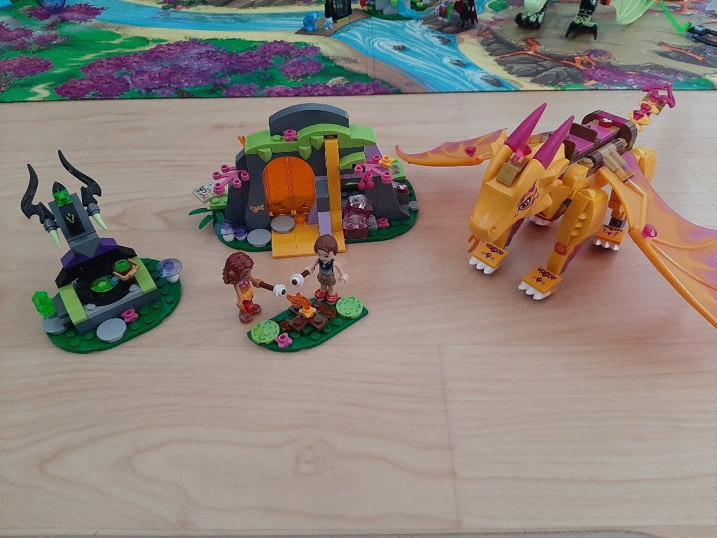 Lego Elves 41175 de lavagrot van de vuurdraak, Gebruikt, Overige thema's, Lego, Ophalen of Verzenden