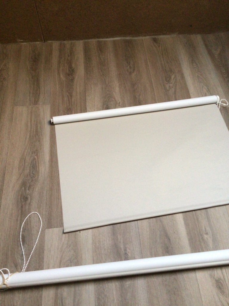 Rolgordijn verduisterend, Ophalen, Beige, Rolgordijn, Verduisterend
