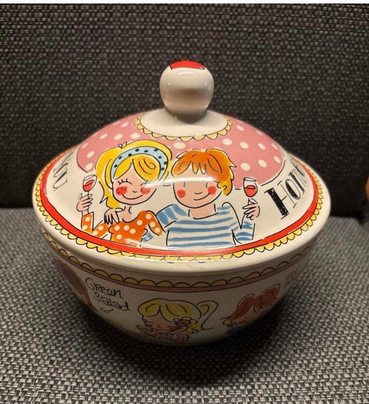 Blond Amsterdam schaal met deksel - Nieuw, Ophalen of Verzenden, Nieuw, Aardewerk, Schaal of Schalen