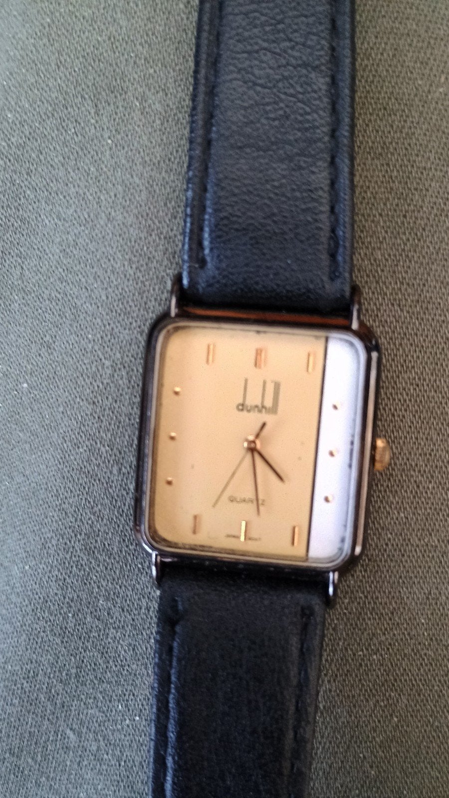 vintage dunhill watch, Ophalen of Verzenden, Staal, Overige merken