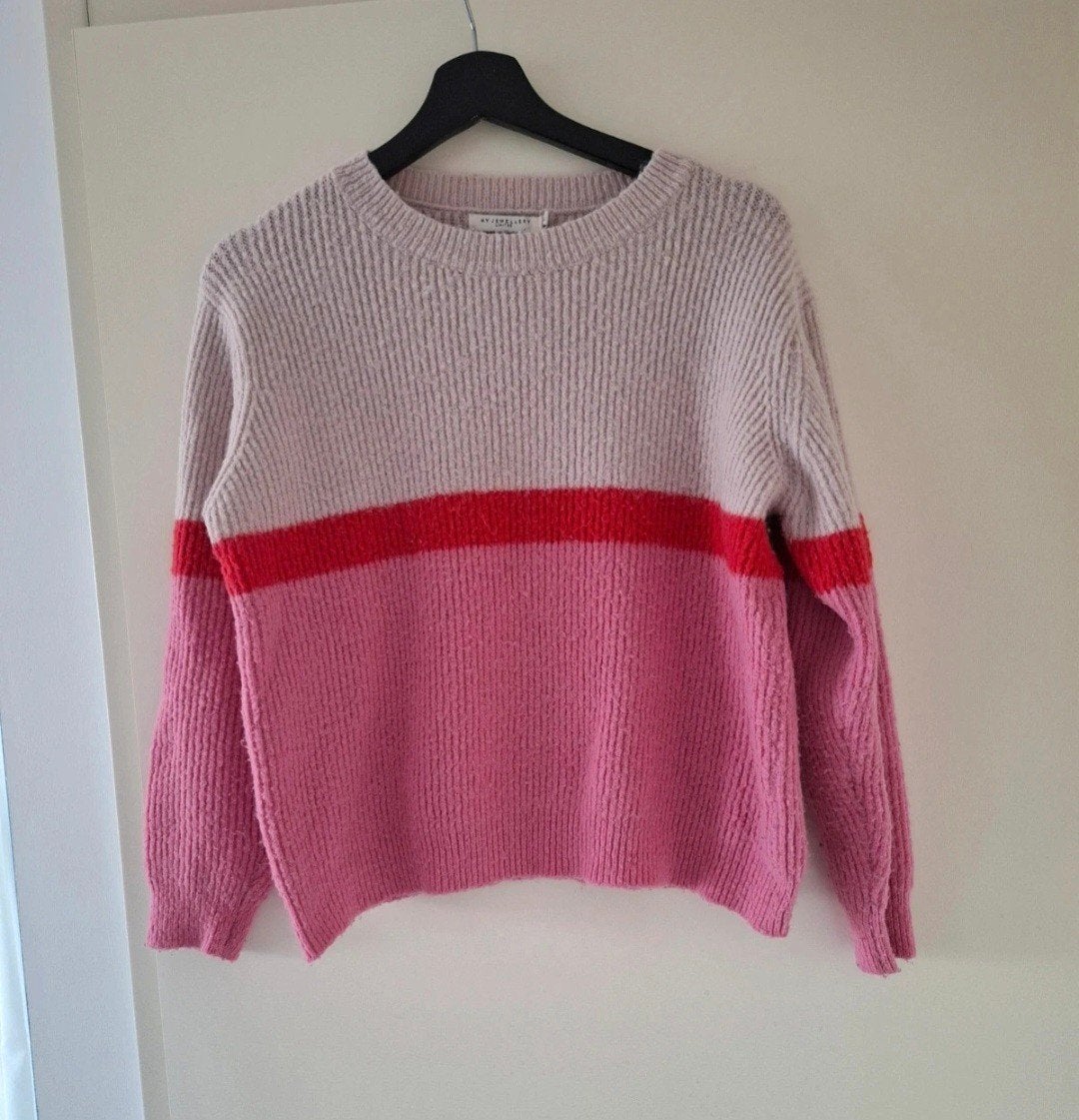 My Jewellery Limited trui in roze, rood en beige, Maat 38/40 (M), My Jewellery Limited, Ophalen of Verzenden, Roze
