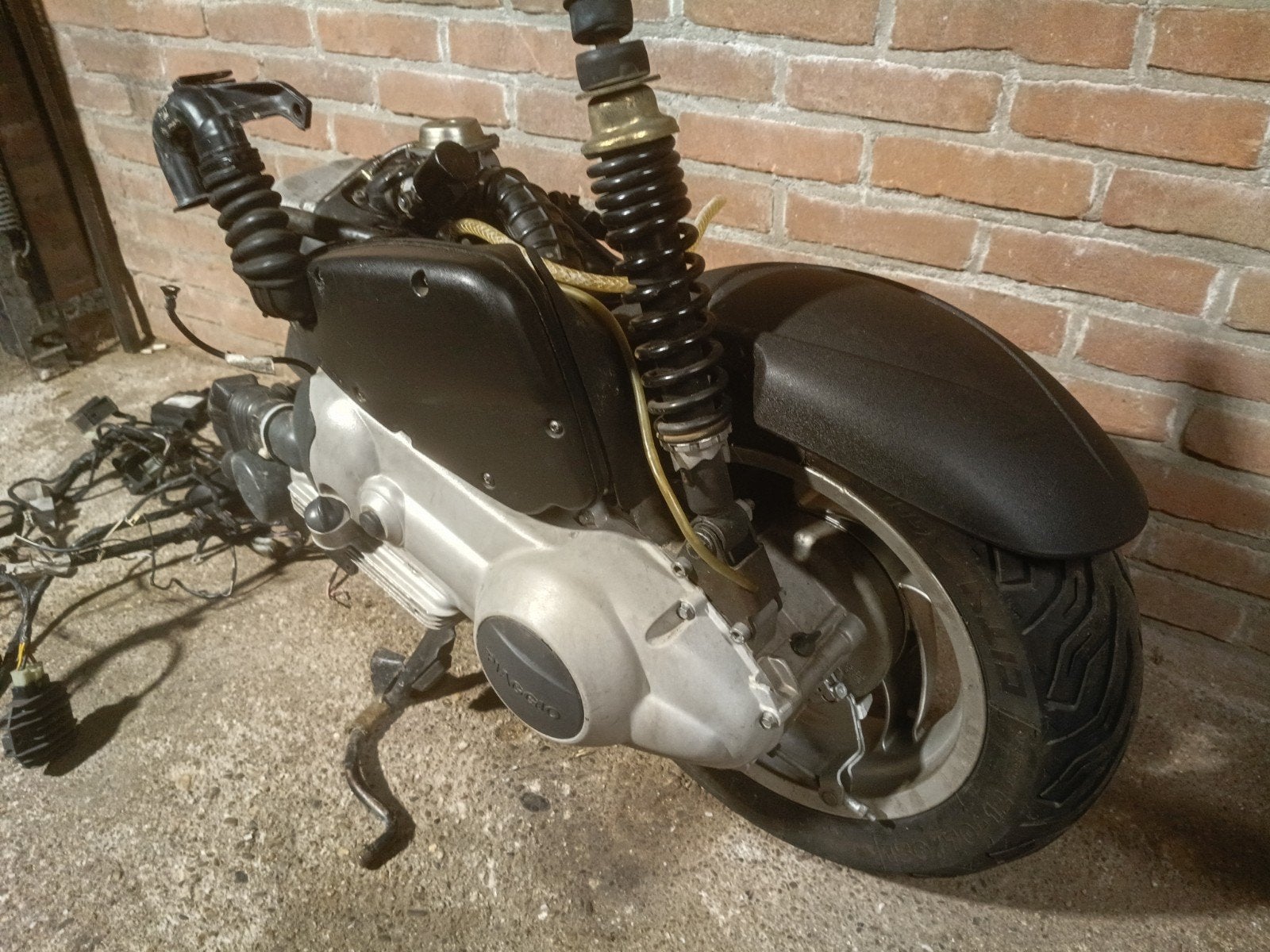Piaggio Skipper ST 125cc Motorblok Compleet + Voorvork, Ophalen, Gebruikt, Blok, Piaggio