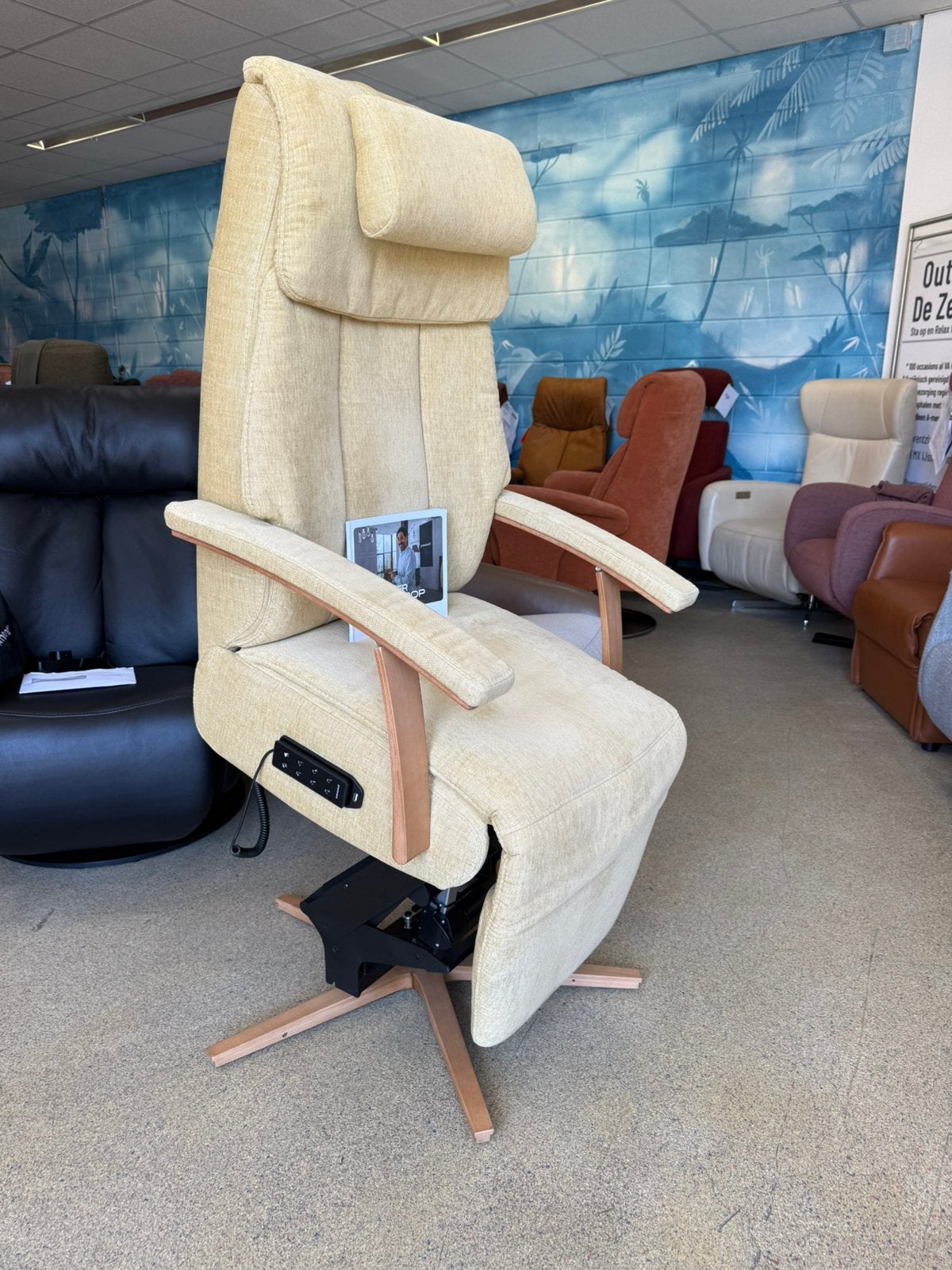Prominent sta op stoel relax fauteuil gratis bezorging, Verzenden, Nieuw, Stof, Ruim 100 modellen in alle kleuren en maten