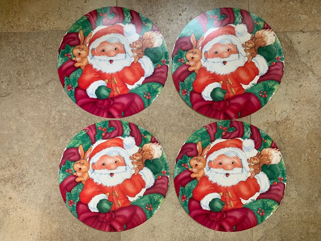 4 "Placemats" 'Kerstman' Nieuw, Ophalen of Verzenden, Nieuw