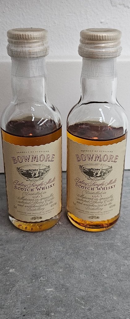 Bowmore 1965 whisky miniaturen, Ophalen of Verzenden